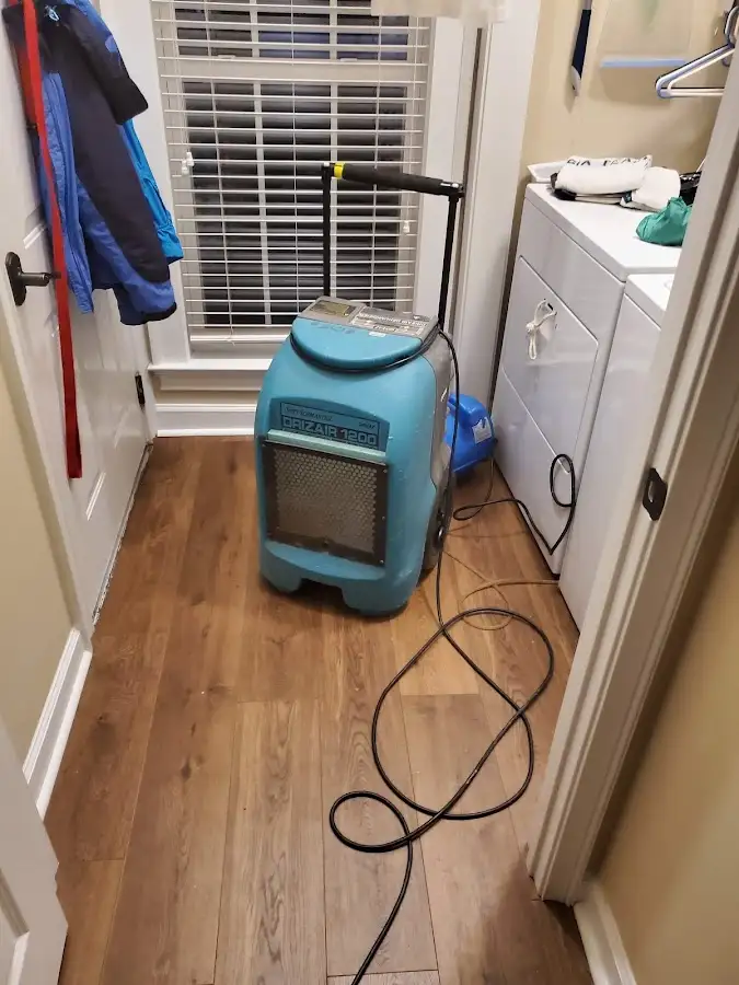 Commercial dehumidifier deployed for Flood Damage Cleanup in Bradley