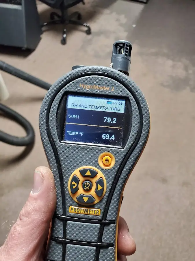 Moisture meter humidity assessment for Fire & Smoke Damage Restoration in Bradley